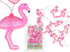 Ghirlanda luminoasa led cu flamingo pentru petrecere - ca. 1,65 m, Radar 57/8018 foto