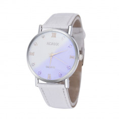 Ceas dama Quartz HONHX culoare alba foto