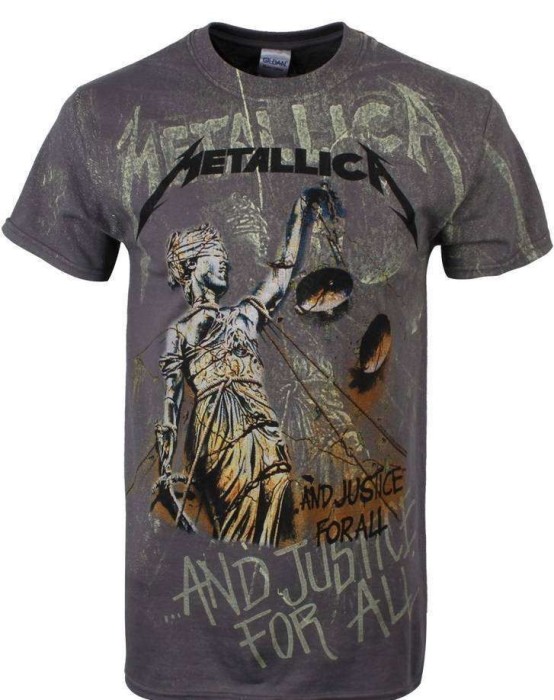 Tricou Metallica - Justice Neon All Over foto mare Tricou Metallica - Justice Neon All Over foto mare