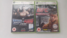 LOT 2 Jocuri UFC 2009 _ WWE SmackDown s Raw 2010 - XBOX 360 [Second hand] foto