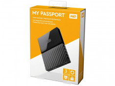 EHDD 3TB WD 2.5quot; MY PASSPORT BLACK WDBYFT0030BBK-WESN foto