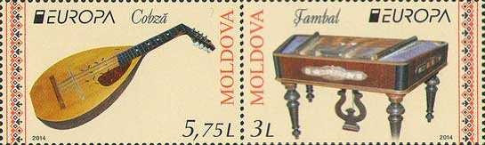 MOLDOVA 2014, Instrumente muzicale - EUROPA CEPT, serie neuzata, MNH