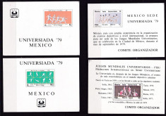Mexic 1979 sport MI bl.22,23,24,25 MNH w51 foto