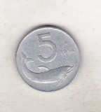 bnk mnd Italia 5 lire 1954 , delfin