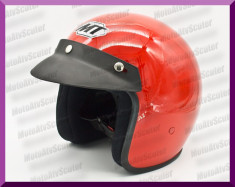 Casca Moto Open Face tip Vespa Scuter Retro foto