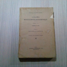 CATALOGUL MANUSCRIPTELOR ROMANESTI Tomul III - Ioan Bianu, G. Nicolaiasa -1931