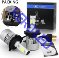 Bec LED S2 H7 72W 8000lm/set 6500K ALB XENON faza lunga/scurta CAN-BUS foto