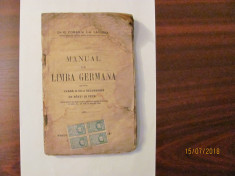 CY - COMAN &amp;amp; CANDREA &amp;quot;Manual de Limba Germana&amp;quot; / 1921 foto