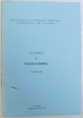 ACUARELE de RODICA MANIU - CATALOG , 1999 foto