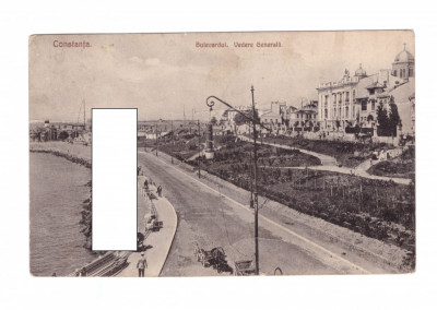CP Constanta - Bulevardul. Vedere generala, circulata, animata, pana in 1918 foto