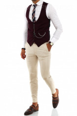 Pantaloni conici pentru barbati eleganti - LICHIDARE DE STOC - A1994 foto