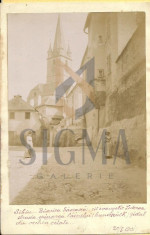 CARTE POSTALA, SIBIU, BISERICA SASEASCA, 1901 foto