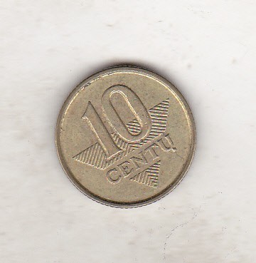 bnk mnd Lithuania 10 centu 1997 foto