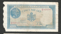 ROMANIA 5000 5.000 LEI 20 DECEMBRIE 1945 [43] starea din imagine foto