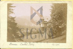 CARTE POSTALA, SINAIA, CASTELUL PELES, 1901 foto
