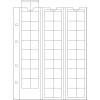File PVC de rezerva OPTIMA pentru 54 monede de dim. 20 mm - 5 buc. in packet
