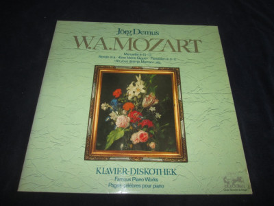 Jorg Demus - V.A.Mozart &amp;amp; Beethoven _ dublu vinyl , 2 x LP _Eurodisc (Germania) foto