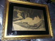 Tablou vechi cu rama,Velazquez: Venus in oglinda,foto/grafica/litografie,T.GRATU foto