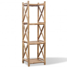 Raft patrat cu 4 niveluri din bambus foto