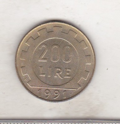 bnk mnd Italia 200 lire 1991 foto
