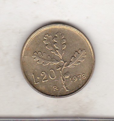 bnk mnd Italia 20 lire 1978 foto