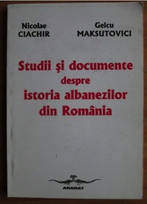 Studii si documente despre istoria albanezilor .../Ciachir Maksutovici dedicatie foto