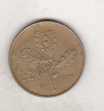 bnk mnd Italia 20 lire 1973