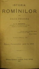 ISTORIA ROMANILOR DIN DACIA TRAIANA VOL.III A.D. XENOPOL - IASI 1896 foto