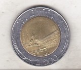 bnk mnd Italia 500 lire 1988 bimetal - eroare de batere