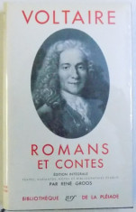 ROMANS ET CONTES par VOLTAIRE , texte etabli par RENE GROOS , BIBLIOTHEQUE DE LA PLEIADE , EDITIE DE LUX , 1958 foto