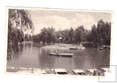 CP Iasi - Vedere din strand, circulata animata, 1939 foto