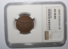 OKAZIE !!! 5 BANI 1882 NGC AU58 . foto