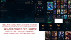 Cont League of Legends 105 SKINURI foto