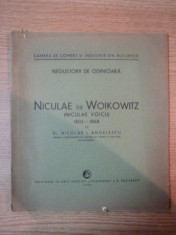 NICULAE DE WOIKOWITZ (NICULAE VOICU) 1803-1868 de D. NICOLAE I. ANGELESCU 1930 foto