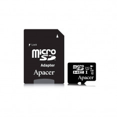 Card APACER microSDHC 8GB Clasa 10 UHS-I U1 cu adaptor SD foto