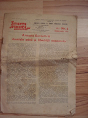 Revista &amp;quot;Stiinta si tehnica pentru tineret &amp;quot;-nr.2 - 1953 foto