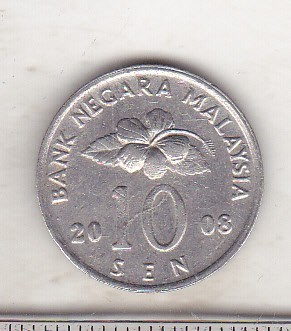 bnk mnd Malaezia Malaysia 10 sen 2008 foto