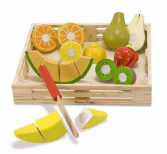 Set fructe lemn pentru taiat - Melissa &amp;amp;amp; Doug foto