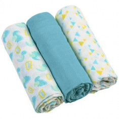 Scutece textile pentru bebelusi 3 buc - BabyOno - Albastru foto