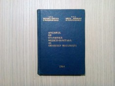 ANUARUL DE STATISTICA MEDICO-SANITARA AL ORASULUI BUCURESTI - 1964, 139 p.