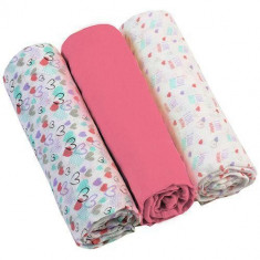 Scutece textile pentru bebelusi 3 buc - BabyOno - Roz foto