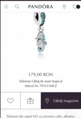 talisman Pandora calut de mare tropical foto