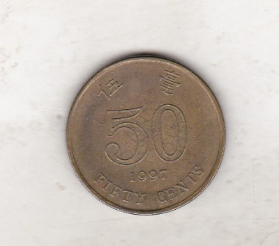 bnk mnd Hong Kong 50 centi 1997 foto