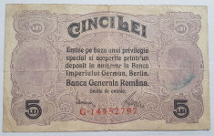 Romania 5 lei 1917 BGR foto