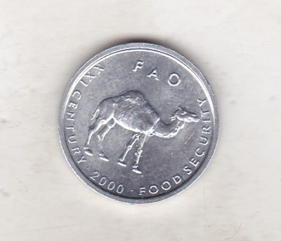 bnk mnd Somalia 10 shillings 2000 FAO , camila, unc foto