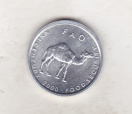 bnk mnd Somalia 10 shillings 2000 FAO , camila, unc