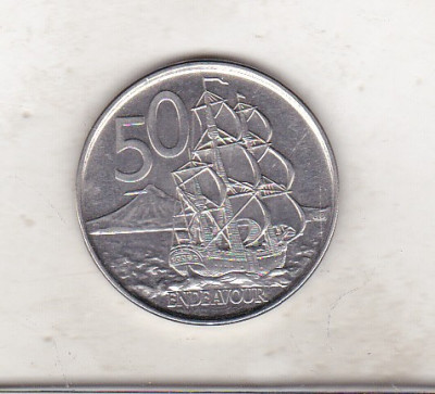 bnk mnd Noua Zeelanda 50 centi 2006 - corabie foto