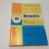 ELEMENTE DE ANALIZA MATEMATICA Manual clasa a XII a Nicu Boboc ,RF13/3