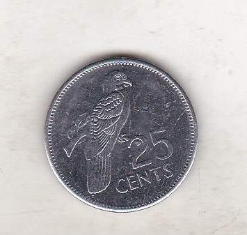 bnk mnd Seychelles 25 centi 2003 , pasare , unc foto