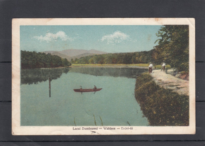 SIBIU LACUL DUMBRAVEI CIRCULATA 1930